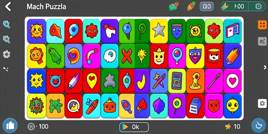 Tampilan awal game yang menarik dengan karakter yang unik.