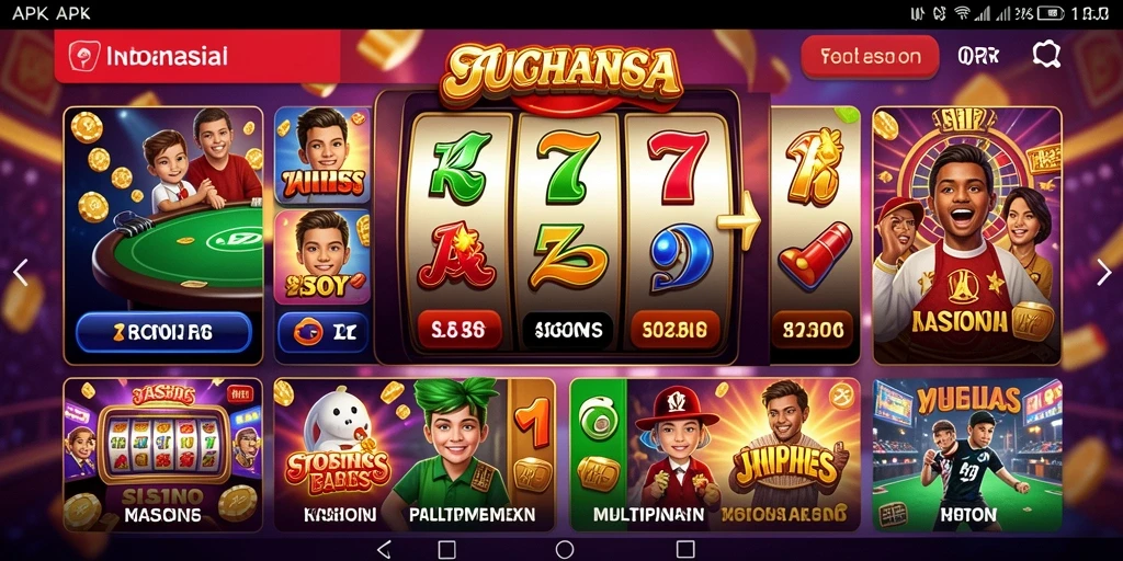 Tampilan utama game CV777 yang penuh warna.